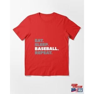Eat Sleep Baseball Repeat Tshirt Tee